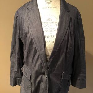 Loft denim suit jacket
